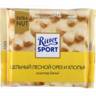 Шоколад «Ritter Sport» белый, лесной орех и хлопья, 100 г