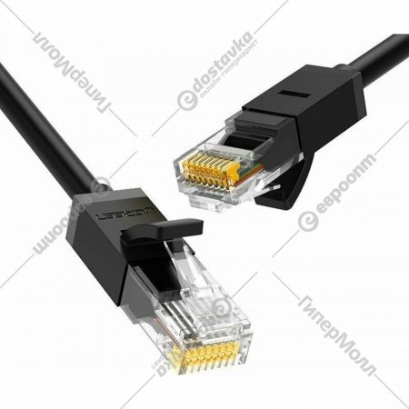 Кабель «Ugreen» Cat6 8-Core U/UTP Ethernet Cable, NW102, black, 20162, 5 м