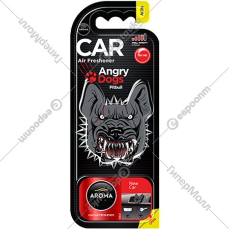 Ароматизатор воздуха «Aroma Car» Angry Dogs, New car, 83184