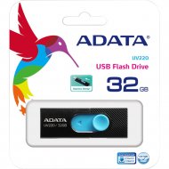 USB-накопитель «A-Data» DashDrive UV320 32GB черный/синий, AUV320-32G-RBKBL