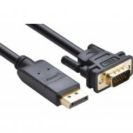 Кабель «Ugreen» DP Male to VGA Male Cable DP105, black, 10247, 1.5 м