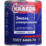 Эмаль «Krafor» ПФ-115, белый матовый, 0.9 кг