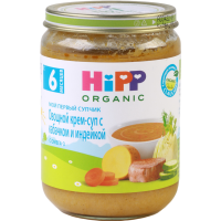 

Овощной суп "HIPP" (кабачок-индейка)190г
