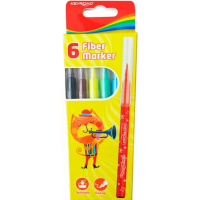 

Фломастеры«FIBER MARKER»(6цв.)971588 KR