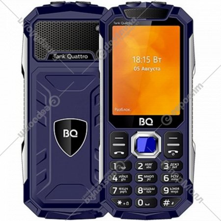 Телефон мобильный «BQ-Mobile» Tank Quattro/BQ-2819, синий