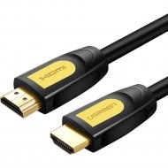 Кабель «Ugreen» HDMI Round Cable HD101, Yellow/black, 10128, 1.5 м