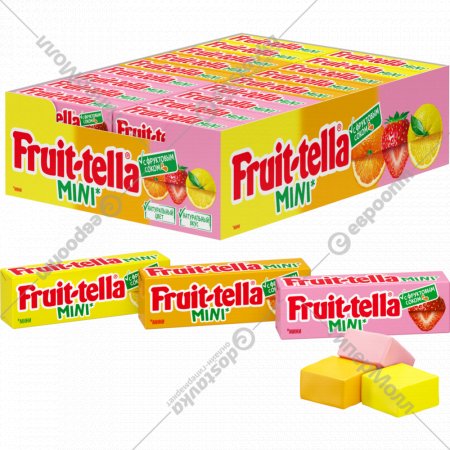 Конфеты жевательные «Fruittella» мини со вкусом клубники, 11 г
