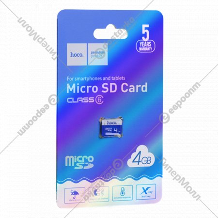 Карта памяти «Hoco» microSD, 4GB, class 6