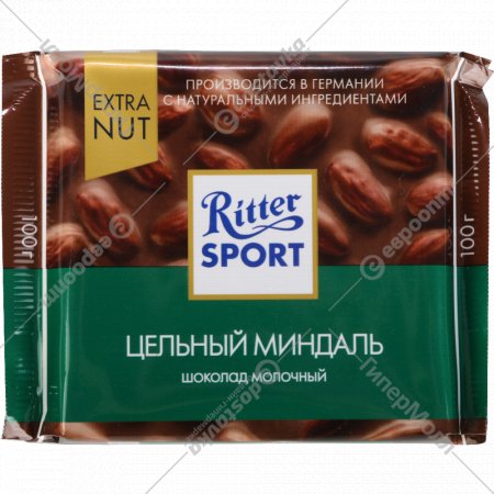 Шоколад «Ritter Sport» цельный миндаль, 100 г