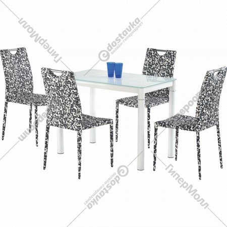 Обеденный стол «Halmar» Argus, молочно-белый