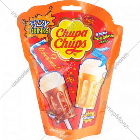Карамель «Chupa Chups» Fizzy Drinks, 105 г