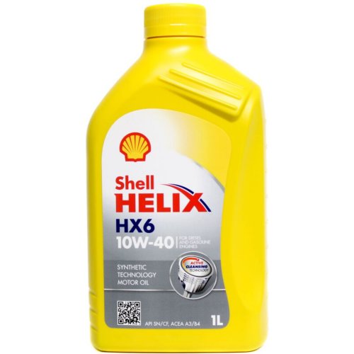 Масло моторное «Shell» Helix HX6 10W40, 1 л