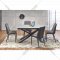 Обеденный стол «Halmar» Capello, раскладной, темно-серый/черный