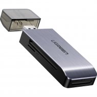 Картридер «Ugreen» USB-A 3.0 to TF/SD/CF/MS Multifunction Card Reader Multi-Read CM180, space gray, 50541
