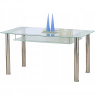 Обеденный стол «Halmar» Cristal, бесцветно-молочный