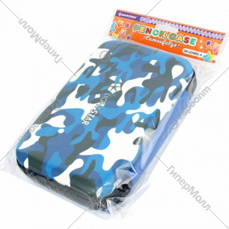 Пенал «Darvish» Camouflage, DV-LCH801-41, синий, 22х15х5 см