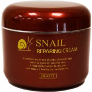 Крем для лица «Jigott» Snail Reparing Cream, 100 мл