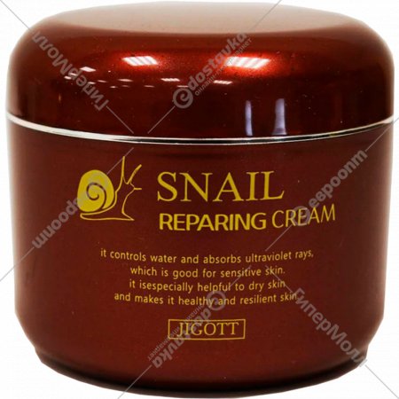 Крем для лица «Jigott» Snail Reparing Cream, 100 мл