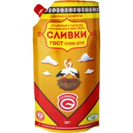 Сливки сгущенные Глубокое с сахаром, 19%, 280 г