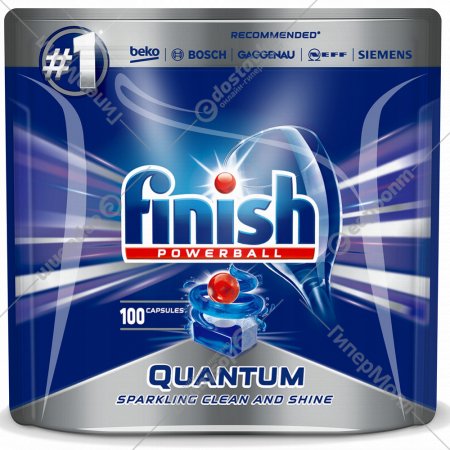 Таблетки для посудомоечных машин «Finish» Quantum Max, 100 шт