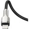 Кабель «Baseus» Cafule, Metal Data Type-C to iP PD 20W, Black, CATLJK-A01, 1 м