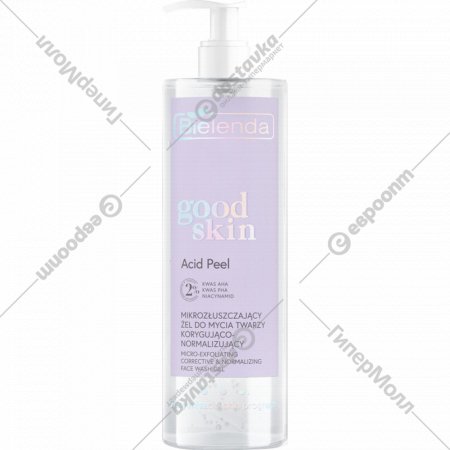 Гель для умывания «Bielenda» Good Skin Acid Peel, микроотшелушивающий, корректирующий, с AHA-PHA кислотами, 048785/046897, 195 г