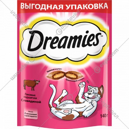 Лакомство для кошек «Dreamies» с говядиной, 140 г