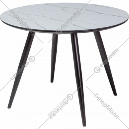 Обеденный стол «Signal» Ideal, керамический эффект/черный матовый