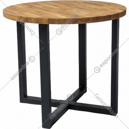Обеденный стол «Signal» Rolf 90, дуб натуральный/черный