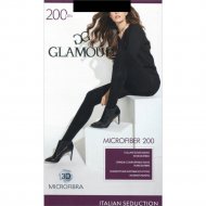 Колготки женские «Glamour» Microfiber, 200 den, nero, размер 2