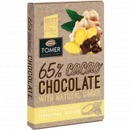 Шоколад «Томер» горький, с имбирем, 90 г