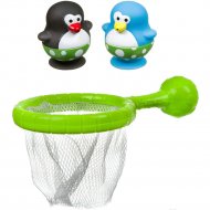 Игрушка для ванной «Bondibon» Сачок и 2 пингвина, ВВ3466