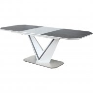 Обеденный стол «Signal» Valerio Ceramic 160, раскладной, серый/белый
