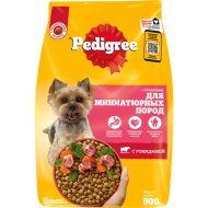 Корм для собак «Pedigree» для взрослых собак миниатюрных пород, говядина, 500 г