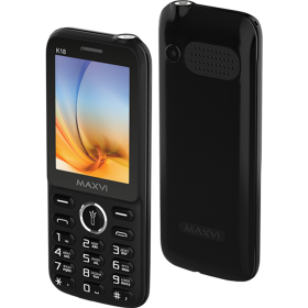 Мо­биль­ный те­ле­фон «Maxvi» K18, Black, с за­ряд­ным устрой­ством
