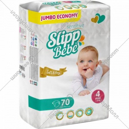 Подгузники детские «Slipp Bebe» размер Maxi, 7-18 кг, 70 шт