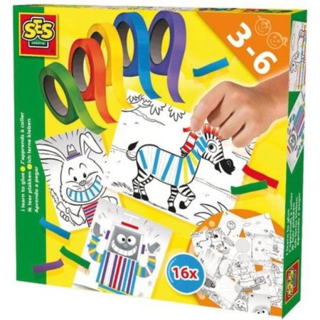 Набор для творчества SES Creative Учусь приклеивать, 14810
