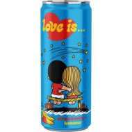 Напиток сильногазированный Love is со вкусом клубники и банана, 0.33 л