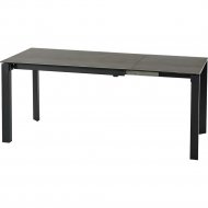 Обеденный стол «Halmar» Horizon, раскладной, серо-черный