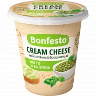 Сыр творожный «Bonfesto» песто и базилик, 65%, 125 г