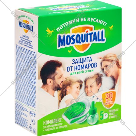 Набор от комаров «Mosquitall» Электрофумигатор + жидкость, 30 мл