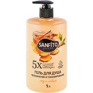 Крем-гель для душа Sanfito мед и имбирь, 1 л