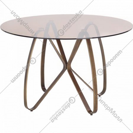 Обеденный стол «Halmar» Lungo, коричневый/античное золото