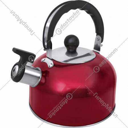 Чайник со свистком «Home Element» HE-WK1602, красный рубин, 2 л