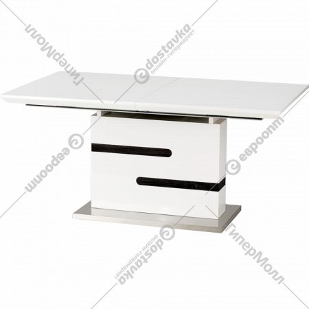 Обеденный стол «Halmar» Monaco, раскладной, бело-серый