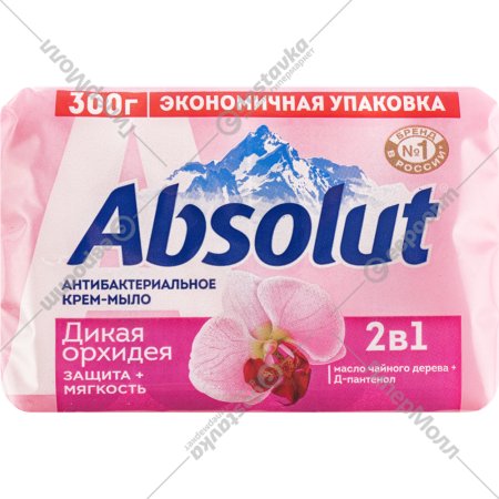 Мыло туалетное «Absolut» 2 в 1, 6266, дикая орхидея, 4х75 г