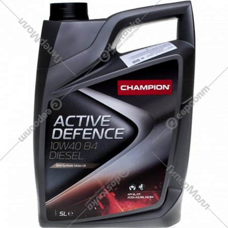 Масло моторное «Champion» Active Defence B4 Diesel 10W40, 8204210, 5 л