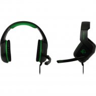 Наушники с микрофоном «Jet.A» GHP-100, черный/зеленый