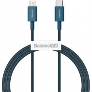Кабель «Baseus» Superior, Fast Charging Data USB to iP 2.4A, Blue, CALYS-A03, 1 м