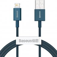 Кабель «Baseus» Superior, Fast Charging Data USB to iP 2.4A, Blue, CALYS-C03, 2 м